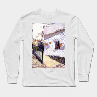 Flowerpots In Ohanes. Macetas En Ohanes Long Sleeve T-Shirt